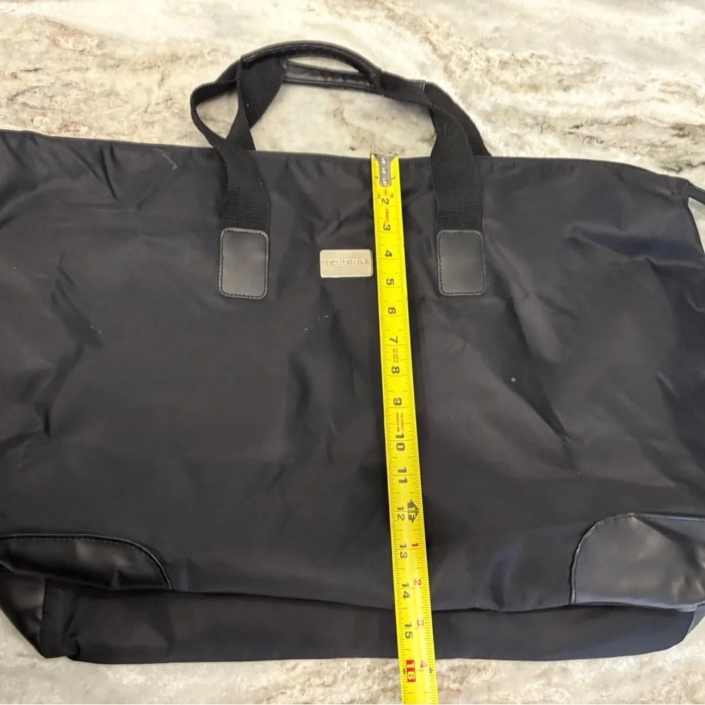 Dolce & Gabbana Black Nylon Travel Tote Bag with Gold Hardware for Women